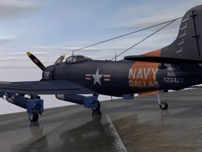 Martin AM-1 Mauler 3D model