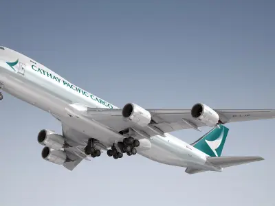 Boeing 747-8F Cathay Pacific Cargo 3D model purchase