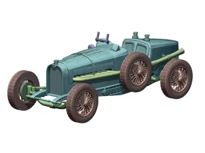 Bugatti Type 59 Grand Prix 3D print model