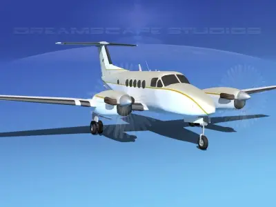 Beechcraft B200 GT King Air V11 3D model