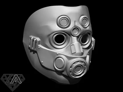 TitanFall 2 Pilot Sci fi mask 3D print model