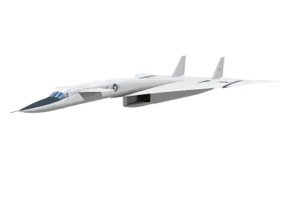 North American XB70 Valkyrie 3D model