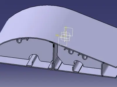 airfoil cad model Free 3D model