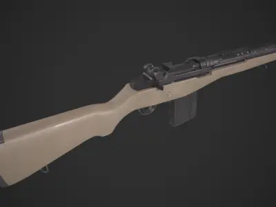 Springfield Armory M1A Low-poly 3D model