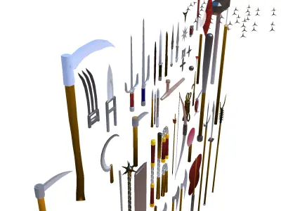 Ninja Bits Low-poly 3D model