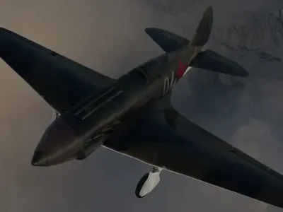 Mikoyan-Gurevich MiG-3 Low-poly 3D model