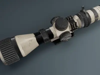 TELESCOPE Free low-poly 3D model