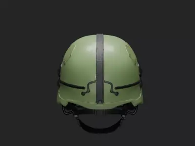 Modern Tactical Combat Helmet 3D Model Low-poly 3D model