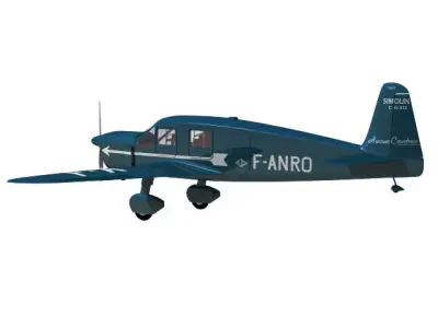 Caudron Simoun 3D model