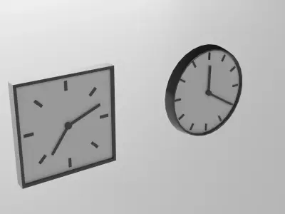Clocks - Dining Room Pack Free low-poly 3D model
