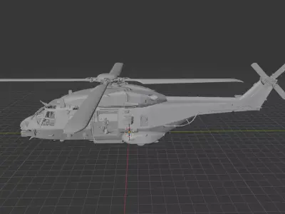 NH90 NATO Helicopter TTH - NFH - Next-Gen Military 3D print model