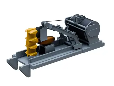 CAPTAS-4 towed array sonar  3D model