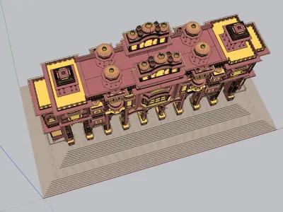 Patrika gate Jaipur 3D model