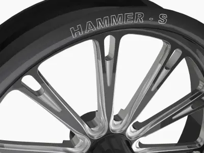 RC Components Hammer-S front wheel Low-poly 3D model