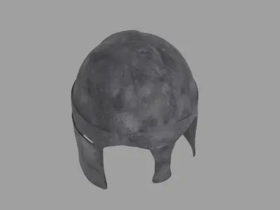 Viking Helmet Mesh Free low-poly 3D model