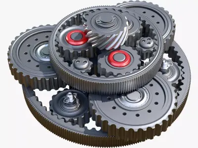 Planetary Gear Mechanism M1 3D model