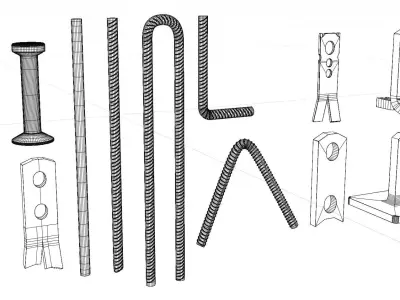 Concrete accessories Volume 1 3D model