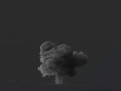 3D Explosive Smoke Animation 3D model