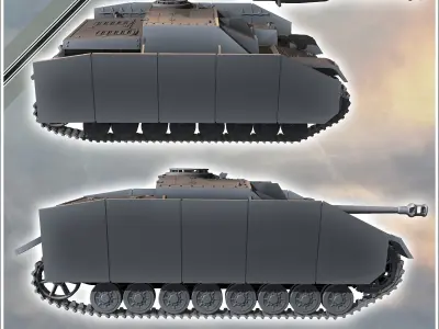 Sturmgeschutz StuG IV - miniatures tabletop scenery 3D print model