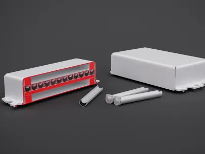 Nizh in Kontakt-1 box - ERA for Tank High Poly 3D model 3D model 3D model