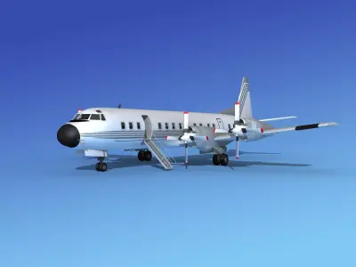 Lockheed L-188 Electra HP Corporate 1 3D model