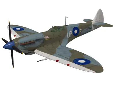 Supermarine spitfire Mk-VIII 3D model