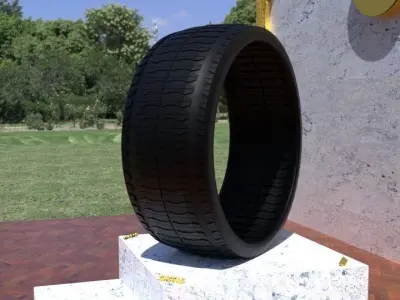 ORTAS TIRE NO 32 GAME READY Low-poly 3D model