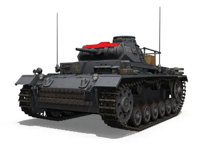 PzBefWg III - Ausf F - 9 PzDiv 3D model