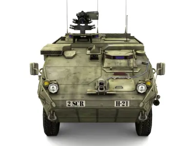 M1126 Stryker IVC Low-poly 3D model