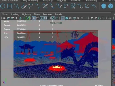 Dragon Lantern festival 3D model