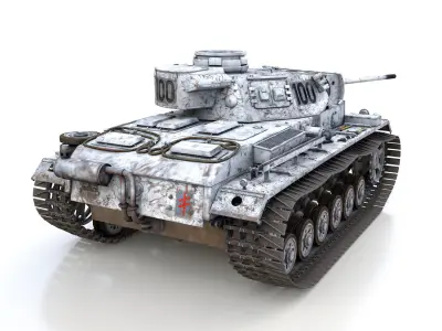 PzKpfw III - Panzer 3 - Ausf L - 100 3D model