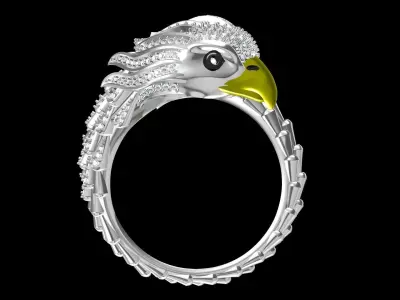 owl Ring Free 3D print model