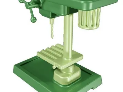 Marvelous Drilling Machine Toy Low-poly 3D model