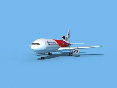 Lockheed L-1011 Hawaiian Airlines  3D model