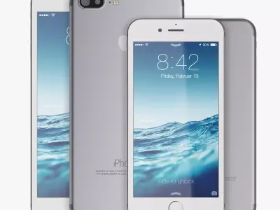 Apple iPhone 7 vs 7Plus 3D model