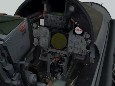 Tornado GR1 3D Cockpit 3D model