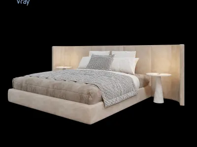 ARCHILINE Design Studio - CM - Bed 01 Free 3D model