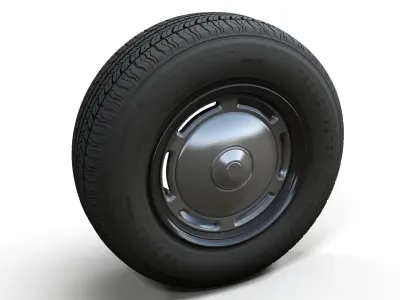 Taxi car wheel 3D model
