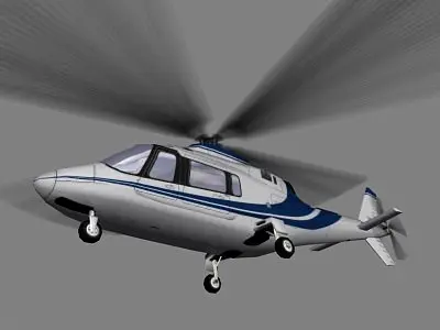 Agusta Helicopter V3 Low-poly 3D model