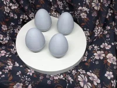 Easter Egg Prank EASY Print in Place Game for commercial use 3D print model