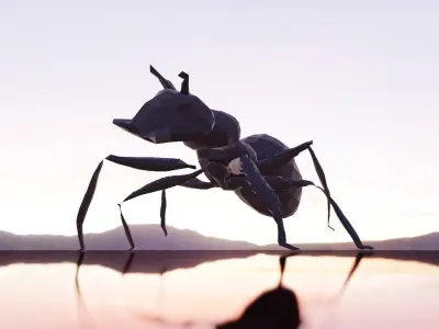 ant insect lowpoly bug Free low-poly 3D model