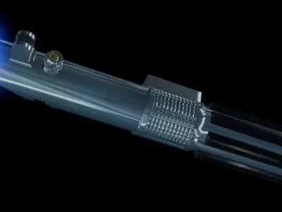 Anakins Lightsaber Free low-poly 3D model