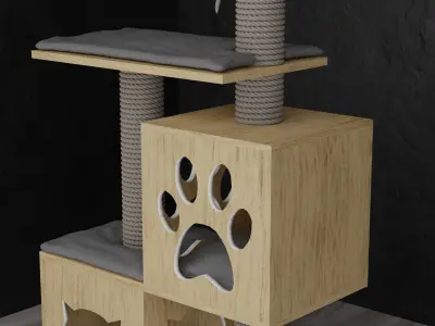 Cat Tree Free 3D model