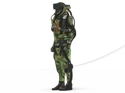 Cyber Assault Robot Soldier 3D Model Low-poly 3D model