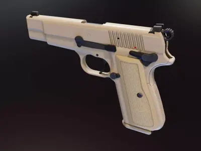 FN High Power 2022 Low-poly 3D model