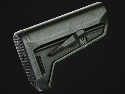 Magpul MOE SL-K Stock Low-poly 3D model