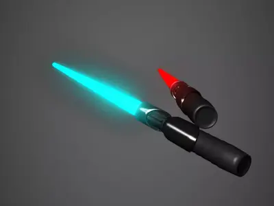 Lightsaber two star wars lightsabers 3D model