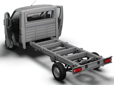 Citroen Jumper Chassis Truck SCab 4035WB HQInterior 2023 3D model