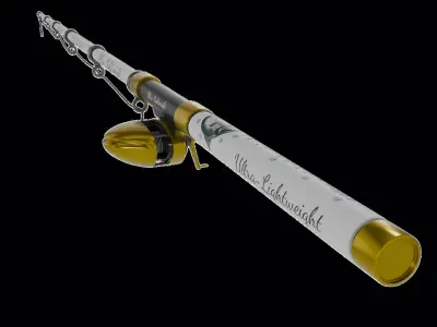 Fishing Rod Low-poly 3D model