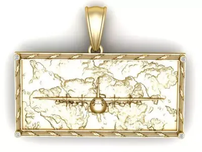 C 130 Hercules Aircraft Pendant 3D Printable Model 3D print model